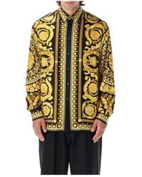 Versace - Intricate Barocco Print Silk Shirt - Lyst