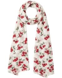 Twinset - Cherry Print Sjaal - Lyst