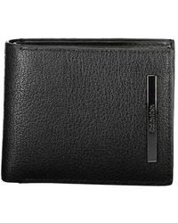 Calvin Klein - Accessoires ,Zwart ,Leer Elegante Zwarte Leren Rfid Portemonnee - Lyst