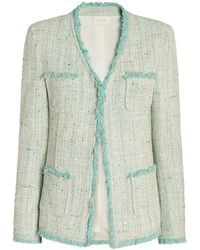 Genny - Jassen ,Groen ,Katoen Pocket Fringed Jacket - Lyst