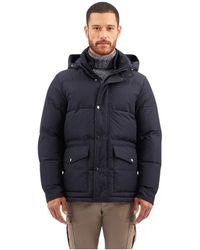 Brooks Brothers - Jassen ,Blauw ,Polyester Puffer Jacket - Lyst
