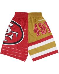 Mitchell & Ness - Fitness ,Veelkleurig ,Polyester Nfl Jumbotron 3.0 Basketbalshorts - Lyst