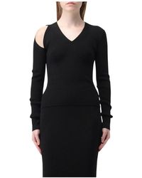 McQueen - V-Neck Knitwear - Lyst