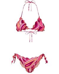 ME FUI - Frou Frou Driekhoek Bikini - Lyst