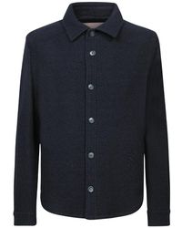 Herno - Wool Herringbone Overshirt - Lyst