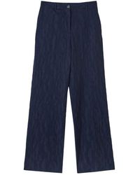 Paul Smith - Wide-Leg Seersucker Broek - Lyst