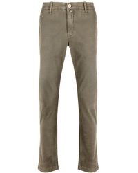 Jacob Cohen - Slim fit chinos - stone - Lyst