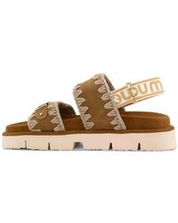 Mou - Schoenen ,Bruin ,Flat Sandalen - Lyst