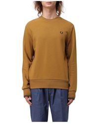 Fred Perry - Klassischer Crew Neck Sweatshirt - Lyst
