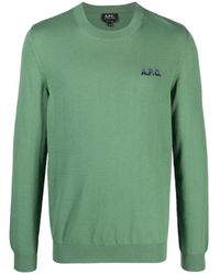 A.P.C. - Round-Neck Knitwear - Lyst