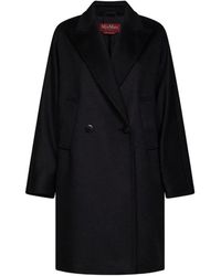 Max Mara - Dubbele-Breasted Jas Met Klassieke Revers - Lyst