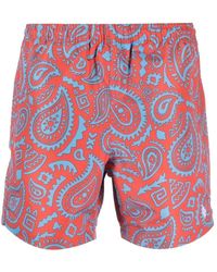 Marcelo Burlon - Zwembroek Met Paisley-Print - Lyst