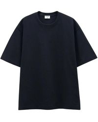 Filippa K - Tops ,Zwart ,Katoen Luxe Zwart T-Shirt Zwaar Jersey - Lyst