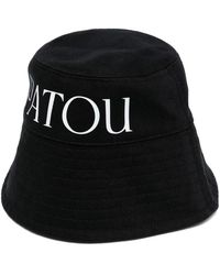 Patou - Cappello bucket in cotone nero - Lyst