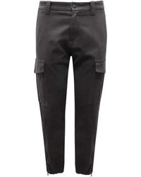 Eleventy - Cargo Broek Zwart - Lyst