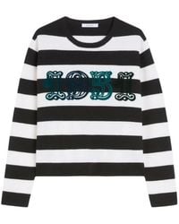 Max Mara - Viterbo Striped Crewneck Jumper - Lyst