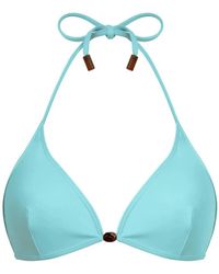 Vilebrequin - Badmode ,Blauw ,Halter Bikini Top Pearl Detail Solid - Lyst
