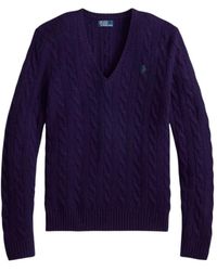 Ralph Lauren - V-Neck Knitwear - Lyst
