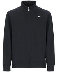 K-Way - Hoodies & Sweatvesten ,Blauw ,Katoen Hayce Interlock - Lyst