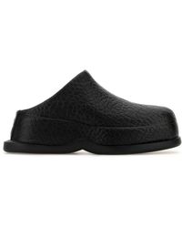 McQueen - Wave schwarze leder plateau hausschuhe - Lyst