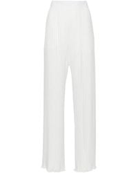 Lanvin - Geplooide Broek Met Rechte Pijpen - Lyst