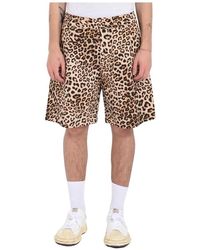A PAPER KID - Bermuda-Shorts Mit Animal-Print - Lyst