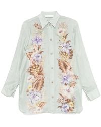 Zimmermann - Overhemden ,Groen ,Stijlvolle Blouses Voor Vrouwen - Lyst