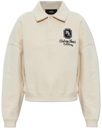 Amiri - Tops ,Katoen Logo Polo Sweatshirt - Lyst