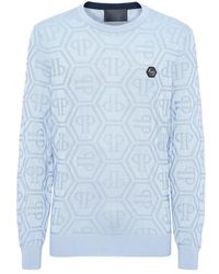 Philipp Plein - Pullover Ronde Hals Monogram - Lyst