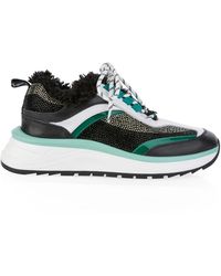 Marc Cain - Femininer Sneaker Mit Flauschigem Fell-Detail - Lyst