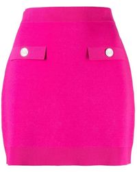 MICHAEL Michael Kors - Mini-Rok Met Logo Reliëf - Lyst