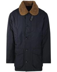 Barbour - Jassen ,Blauw ,Katoen Winter Endurance Waxed Jacket - Lyst