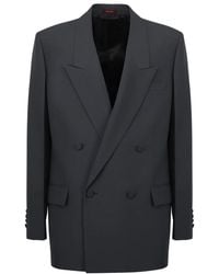 Gucci - Double-Breasted Technical Panama Jacket - Lyst