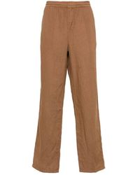 Aspesi - Linnen Straight Broek - Lyst