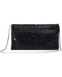 Benedetta Bruzziches - Schwarze Kristall Mesh Schultertasche - Lyst