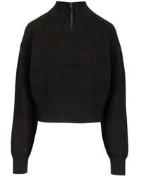 The North Face - Half-Zip Logo Sweatshirt - Lyst