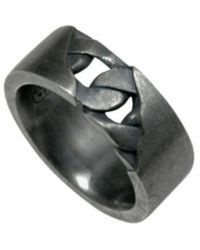 Caï - Sterling Zilver Geoxideerde Ring - Lyst