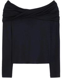 Max Mara - Wol Off-The-Shoulder Top - Lyst