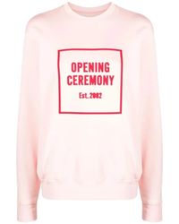 Opening Ceremony - Hoodies & Sweatvesten ,Roze ,Katoen Casual Roze Katoenen Sweatshirt - Lyst