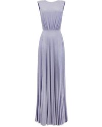 Elisabetta Franchi Tapijt Lurex Jurk - Paars