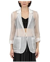 forte_forte - Jassen ,Wit ,Leer My Jacket - Lyst
