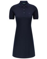 Courreges - Piqué Polo Jurk - Lyst
