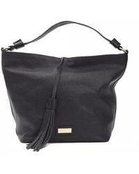 Pompei Donatella - Elegante leder-schultertasche mit logo - Lyst