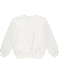 Philippe Model - Hoodies & Sweatvesten ,Wit ,Katoen Ronde Hals - Lyst