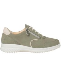 Ganter - Wijde Pasvorm Groene Sneaker Comfortabel Leer - Lyst