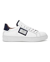 Billionaire - Croco Printed Nappa Leder Lo-Top Sneakers - Lyst