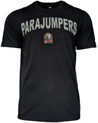 Parajumpers - Magliette nera buster tee con logo iconico - Lyst
