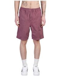Carhartt - Elastische Shorts Mit Kordelzug Und Verstecktem Reißverschluss - Lyst