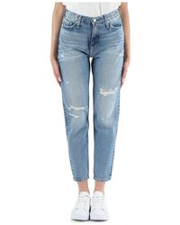 Calvin Klein - Mom fit denim jeans fünf taschen - Lyst