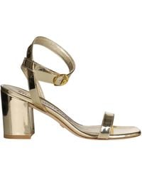 Stuart Weitzman - Platino nearlybare sandalen - Lyst
